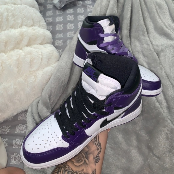 Court purple white jordan 1 - Picture 4 of 5